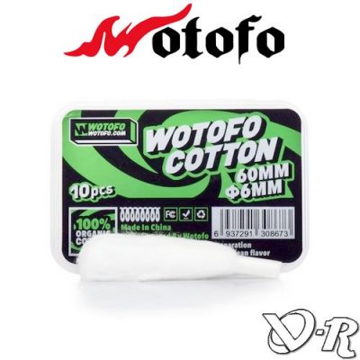 cotton wotofo 6mm 60mm organique