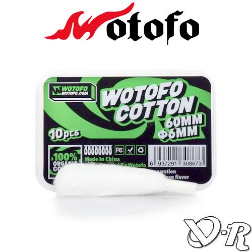 cotton wotofo 6mm 60mm organique